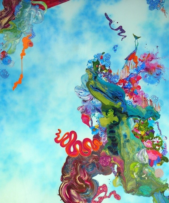 Kimber Berry | "Edge of Reality" | Mixed Media on Canvas | 72" x 60" | 2012 Kimber Berry | "Edge of Reality" | Mixed Media on Canvas | 72" x 60" | 2012