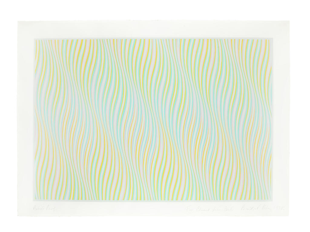 Bridget Riley - Untitled (Blue)