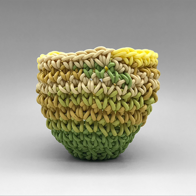 Jeremy Brooks, ‘Knot Cup #62’, 2020, Sculpture, Crocheted colored porcelain, Duane Reed Gallery