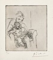 Mère et fils (Olga et Paulo) (Mother and Son, Olga and Paulo) (Bl. 50, Ba. 67)