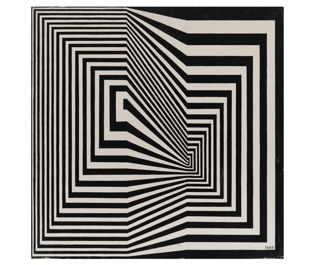 Abdulio Giudici, ‘Simetría por oposición’, 1969, Painting, Óleo sobre hardboard, Herlitzka + Faria