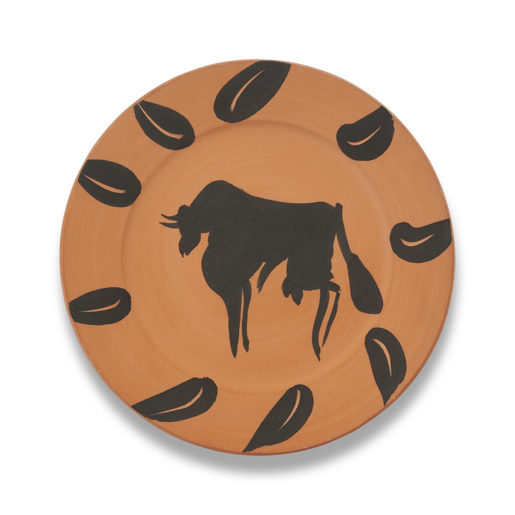 Pablo Picasso - Taureau, marli aux feuilles (A.R. 394)