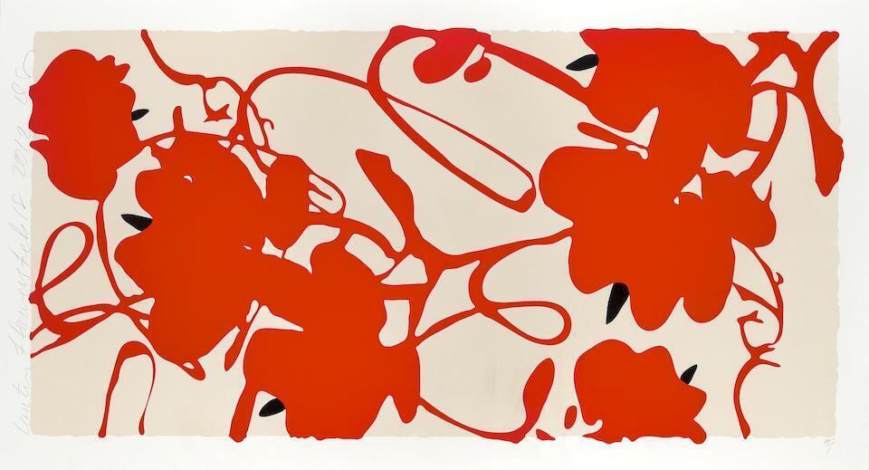 Donald Sultan - Lantern Flowers, Feb 18, 2012