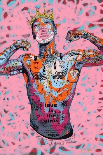 Norman O'Flynn, ‘Love is the virus’, 2017, Print, Giclee print on acrylic glass, WORLDART
