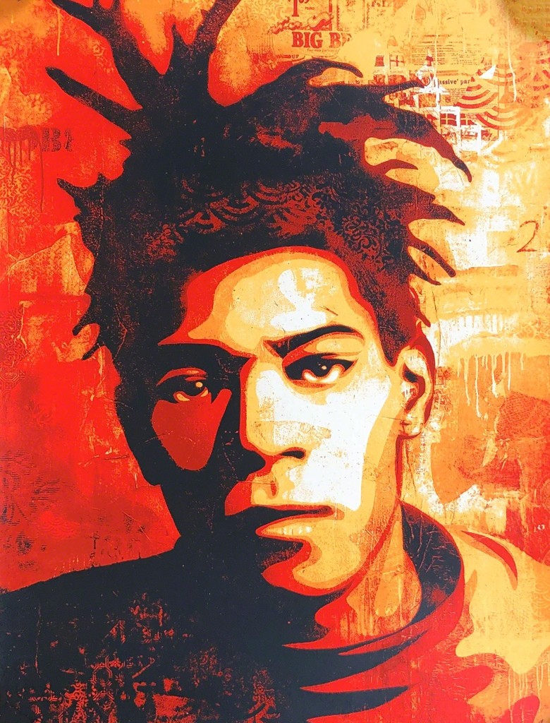 Shepard Fairey Basquiat screenprint