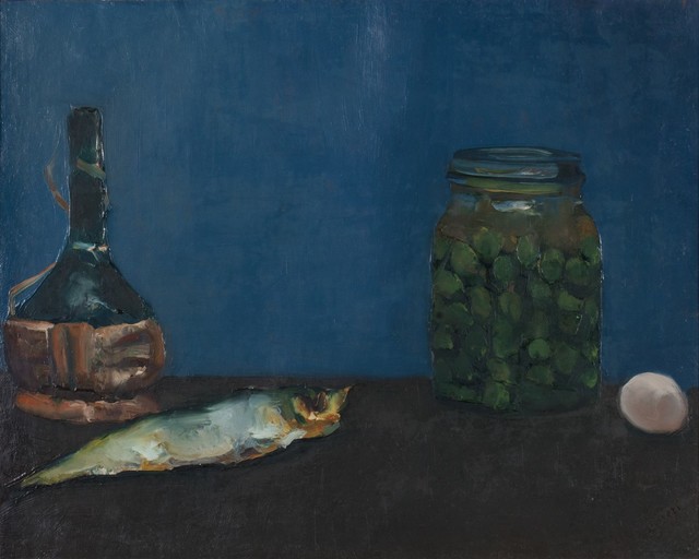 Alberto Ziveri, ‘Still life with fiasco and fish’, 1966, Finarte