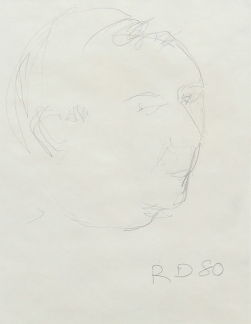 Richard Diebenkorn, ‘Portrait of Jasper Johns’, 1980, Mark Borghi Fine Art