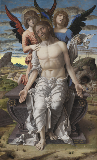 Andrea Mantegna, ‘Christ as the Suffering Redeemer’, ca. 1495-1500, Painting, Tempera on wood, Statens Museum for Kunst