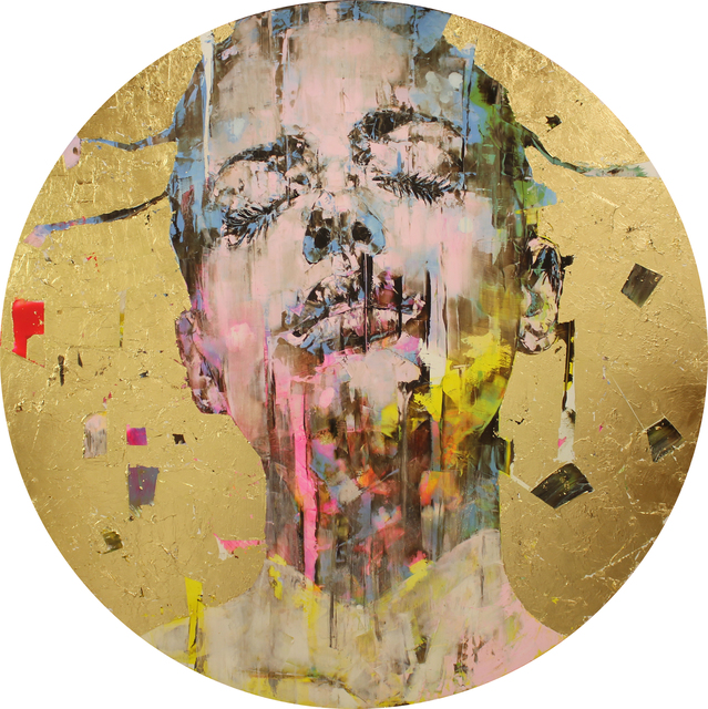 Marco Grassi, ‘Kameo 27’, 2020, Mixed Media, Oil and gold leaf on aluminium, Taglialatella Galleries