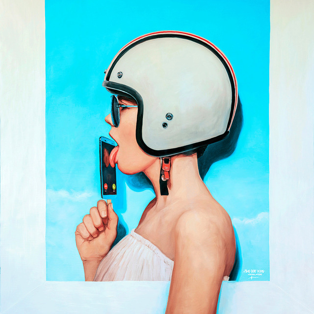 Algis Krisciunas, ‘Phone Cream licking’, 2018, nobig.art