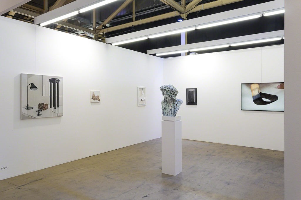 Leylâ Gediz, Souvenir d'Istanbul, oil on canvas and others, Anne Wenzel ceramics (sculpture) 'Under Construction', Ali Kazma HD video film 'Calligraphy' Leylâ Gediz, Souvenir d'Istanbul, oil on canvas and others, Anne Wenzel ceramics (sculpture) 'Under Construction', Ali Kazma HD video film 'Calligraphy'