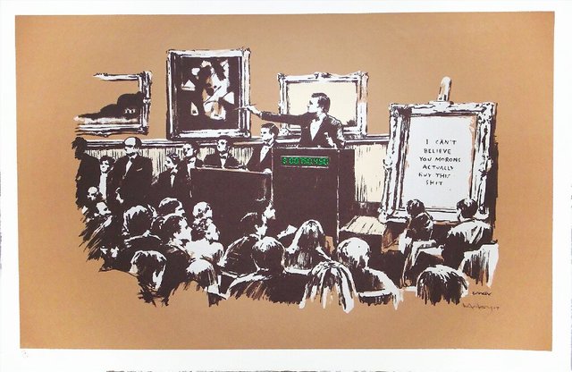 Banksy, ‘Morons (Sepia) ’, 2007, Pop Fine Art