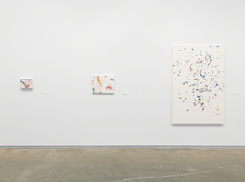 Installation view of "Dan Colen: Oil Painting" at Dallas Contemporary, Dallas (2016). Photo Credit: Christopher Burke Installation view of "Dan Colen: Oil Painting" at Dallas Contemporary, Dallas (2016). Photo Credit: Christopher Burke