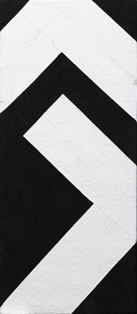 Takuro Tamura, ‘34° 52'15''N, 135° 40'55''E’, 2020, Mixed Media, FRP, asphalt, thermoplastic road marking tape, MAKI