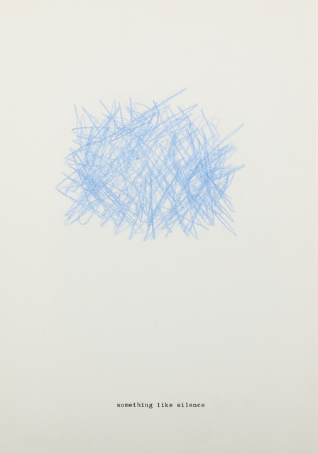 Jiří Valoch, ‘Something like’, 1973, Drawing, Collage or other Work on Paper, 10 pastel drawings on typewriter paper, Galerie aKonzept