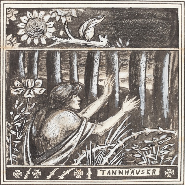 Aubrey Beardsley, ‘Tannhäuser’, Drawing, Collage or other Work on Paper, Pen and black ink with gray wash heightened with white, National Gallery of Art, Washington, D.C.