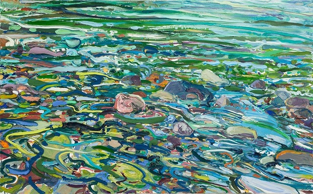 Lilian Garcia-Roig, ‘Cumulative Nature: Heightened Rapids’, 2019, Painting, Oil on canvas, Valley House Gallery & Sculpture Garden