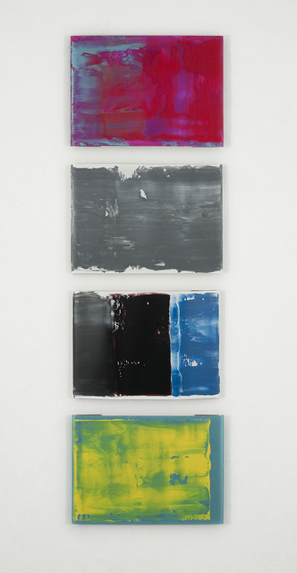 Pedro Calapez, ‘Barrera G (4 pieces)’, 2012, Painting, Acrylic on aluminum, Galería Fernando Pradilla