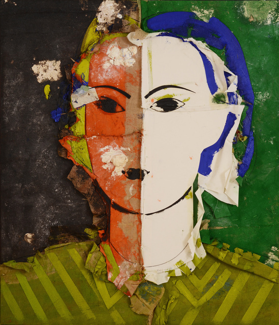 Manolo Valdés, ‘Retrato sobre fondo verde y negro’, 2013, Marlborough Fine Art