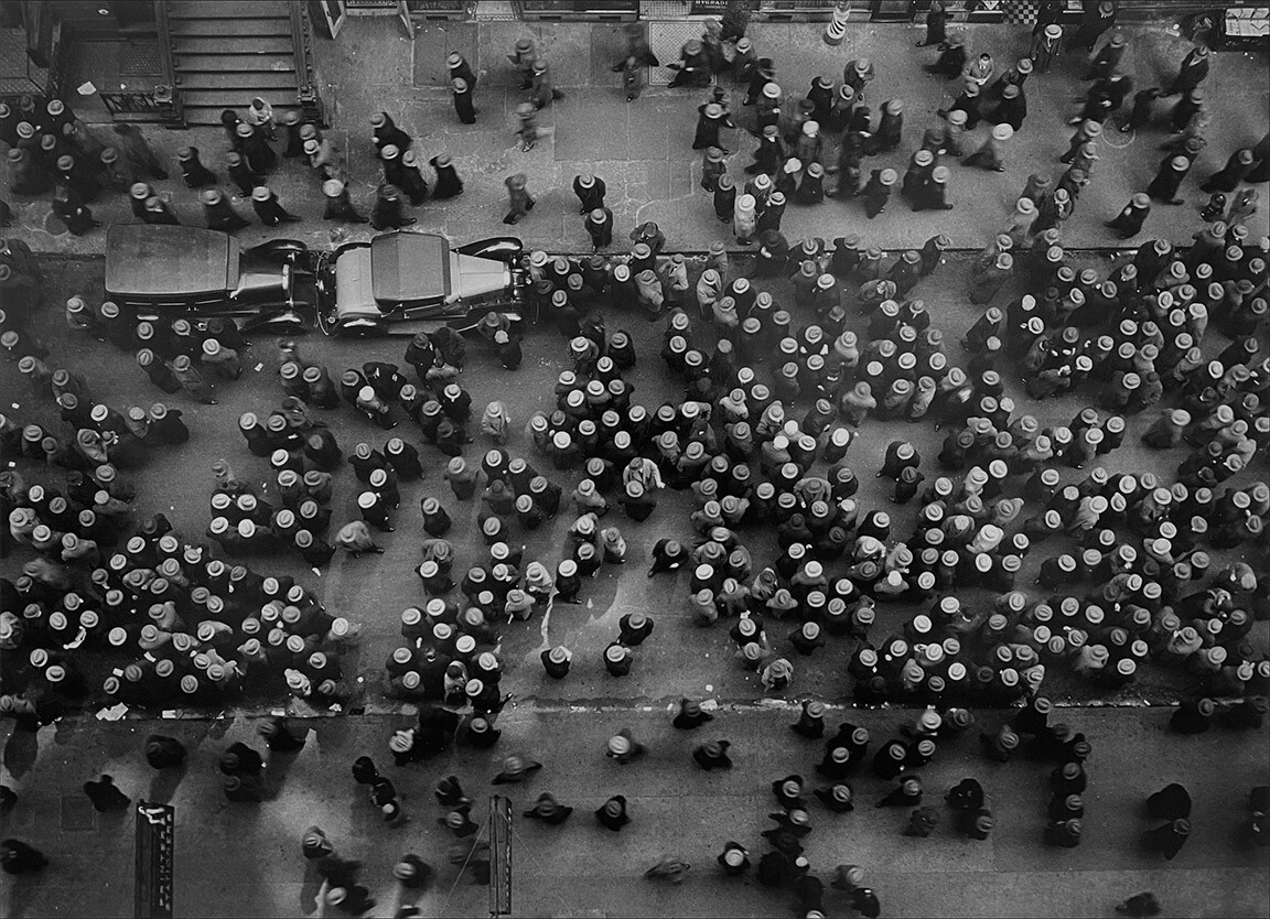 Hats In The Garment District, New York, 1930