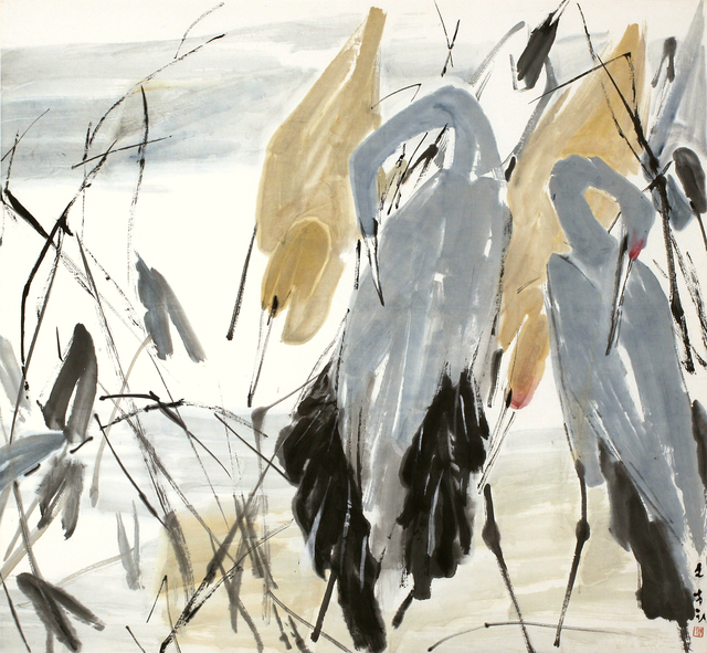 Chen Wen Hsi, ‘Egrets’, Artcommune Gallery
