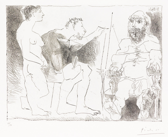 Pablo Picasso, ‘Peintre au Travail (Painter at Work)’, 1963, Masterworks Fine Art