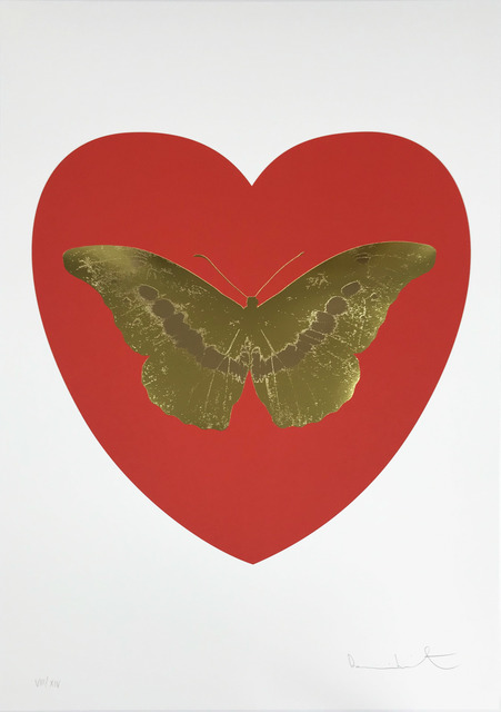 Damien Hirst, ‘I Love You - Red/Oriental Gold/Cool Gold’, 2015, Hamilton-Selway Fine Art