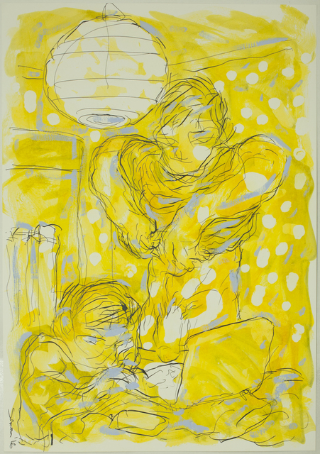 David Surman, ‘The Gig Economy (exciting new ways to earn money)’, 2016, Drawing, Collage or other Work on Paper, Ink, oil and gouache on paper, The Dot Project