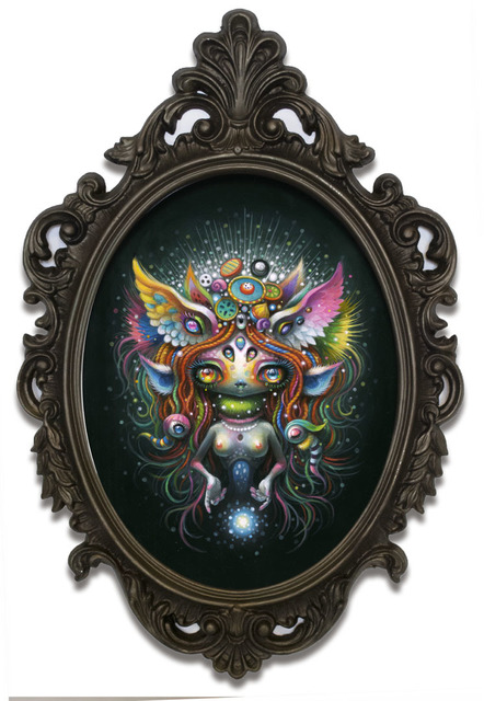 Yoko d'Holbachie, ‘Forest Girl’, 2019, Painting, Acrylic on coated board, Haven Gallery