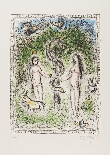 Marc Chagall, ‘Adam, Eve and the Serpent (Mourlot 914)’, 1983, Forum Auctions