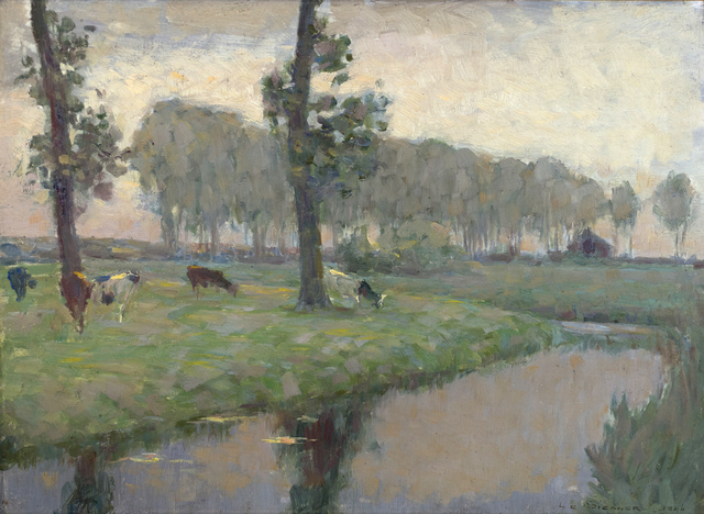 Henri Eugène Le Sidaner, ‘La Prairie Au Bord De L’eau’, 1896, Queen Fine Arts