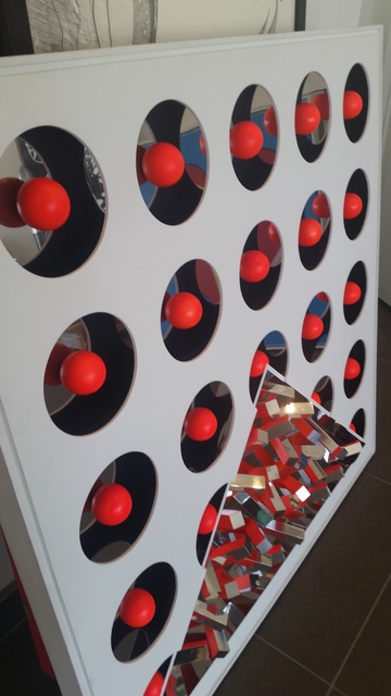 Yutaka Toyota, ‘Espaço Invisível Vermelho’, 2010, Sculpture, Aço Inox e Madeira, Arte Fundamental
