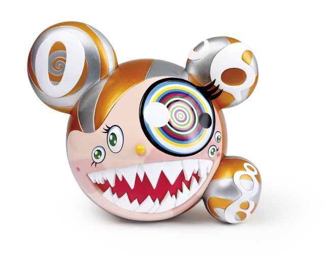 Takashi Murakami, ‘Mr DOB Figure By BAIT x SWITCH Collectibles - Gold edition (Signed)’, 2016, Sculpture, Vinyl toy, Lougher Contemporary