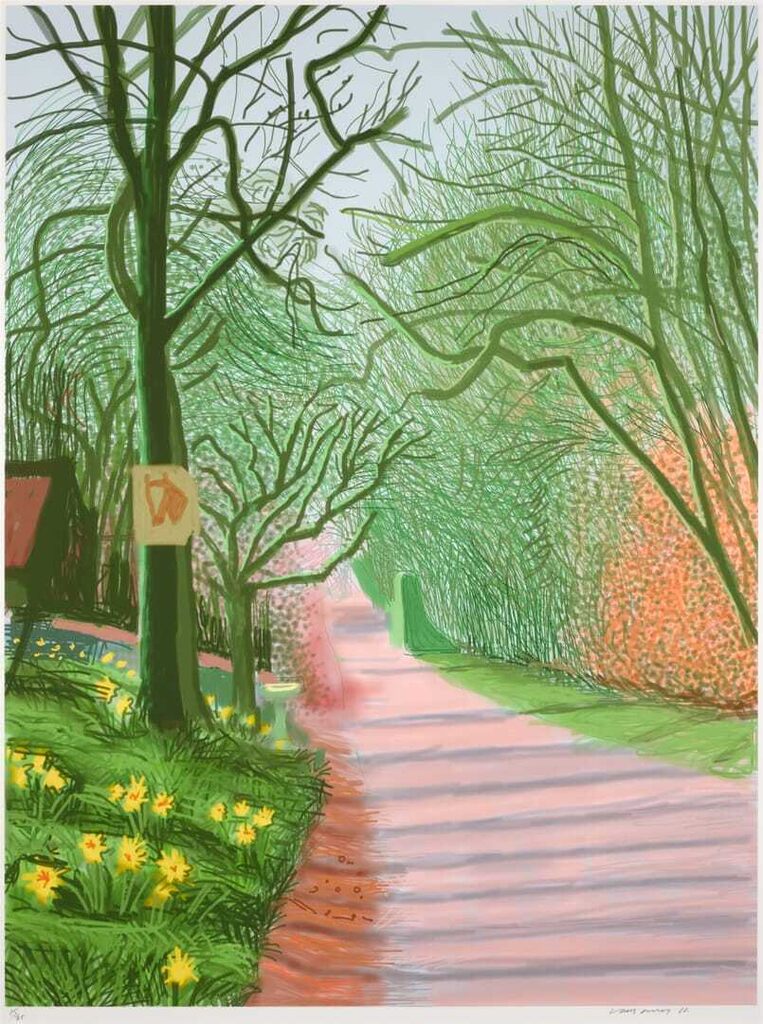 David Hockney - The Arrival of Spring in Woldgate, East Yorkshire in 2011 (twenty eleven) - 25 March