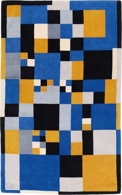 Sonia Delaunay, ‘Carrés Magique carpet in virgin wool’, vers 1980, Design/Decorative Art, Leclere
