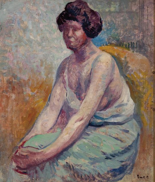 Maximilien Luce, ‘Madame Luce (Portrait d'Ambroisine)’, circa 1900, Doyle
