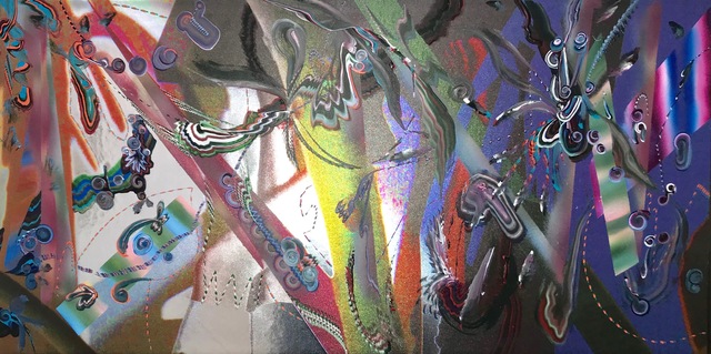 Gegam Kacherian, ‘Parallel Reach’, 2018, Painting, Acrylic and UV coated ink on Mylar, Tufenkian Fine Arts