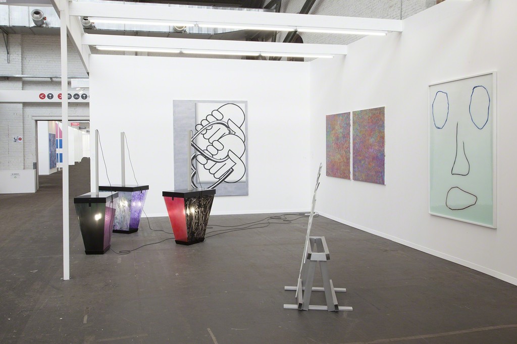 Exhibition view Art Brussels, galerie Valentin, Paris 2016. With: Eric Baudart, Jean-Baptiste Bernadet, Gabriele de Santis, Antoine Donzeaud, George Henry Longly and Anne Neukamp. © Photo: Ludovic Beillard / Courtesy of the artists and Valentin, Paris. Exhibition view Art Brussels, galerie Valentin, Paris 2016. With: Eric Baudart, Jean-Baptiste Bernadet, Gabriele de Santis, Antoine Donzeaud, George Henry Longly and Anne Neukamp. © Photo: Ludovic Beillard / Courtesy of the artists and Valentin, Paris.