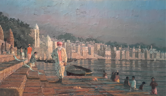 Pip Todd-Warmoth, ‘On The Ghats, Varanasi’, 2016, Tanya Baxter Contemporary