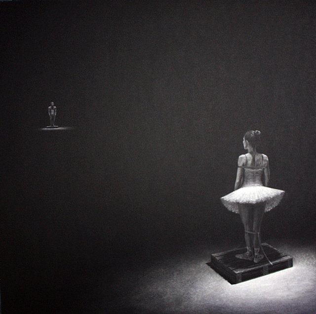 Jorge Lopez Pardo, ‘Ballerina from the Human Capital series’, 2015, Drawing, Collage or other Work on Paper, Graphite on paper, Pan American Art Projects