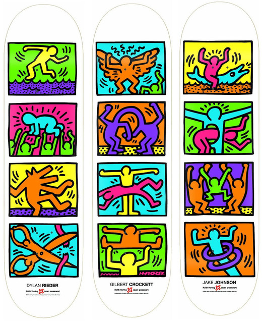 Keith Haring, ‘Retrospective (set of 3 skateboards)’, 2013, EHC Fine Art