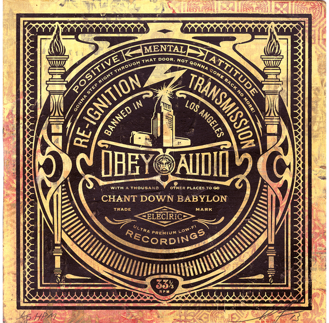 Shepard Fairey (OBEY), ‘Re-ignition Transmission’, 2013, Underdogs Gallery