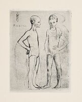Les deux saltimbanques (The Two Acrobats), plate 5 from La suite des saltimbanques (The Acrobats Suite) (Bl. 5, Ba. 6)