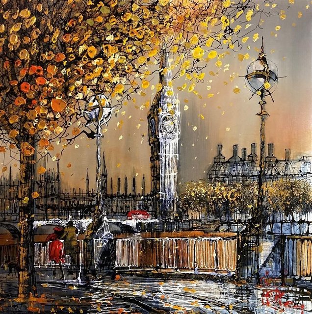 Nigel Cooke (b.1960), ‘London Sunrise’, 2020, Painting, Acrylic on aluminium panel, Reem Gallery