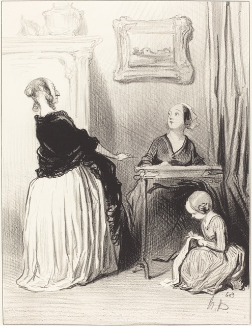 Honoré Daumier, ‘Ah!... quelle singulière éducation vous donnez a votre fille?...’, 1844, National Gallery of Art, Washington, D.C.