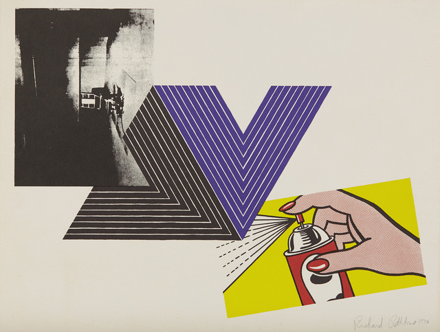 Richard Pettibone, ‘Appropriation Print (with Andy Warhol, Frank Stella and Roy Lichtenstein)’, 1970, Print, Screenprint in colors, on wove paper, with full margins., Phillips