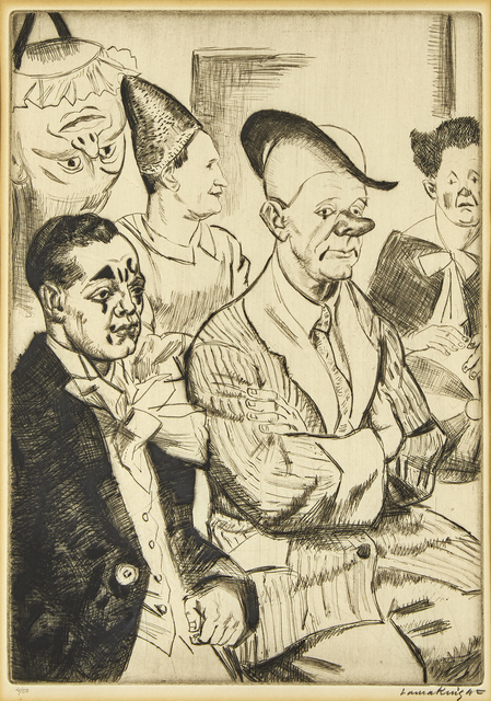 Dame Laura Knight DBE RA RWS, ‘Some Clowns’, 1930, Print, Drypoint etching on laid, Roseberys