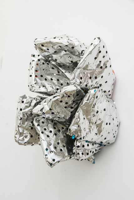 Tony Feher, ‘Untitled’, 2007, Sculpture, Perforated mylar snack bags, staples and transparent tape, Lora Reynolds Gallery