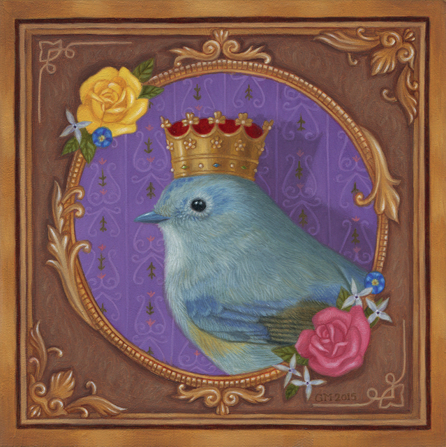 Gina Matarazzo, ‘Queen Birdy’, 2017, Painting, Oil on panel, Abend Gallery