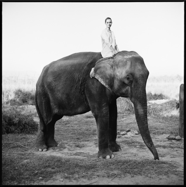Arthur Elgort, ‘Kate Moss, Nepal, British Vogue’, 1993, Photography, Archival pigment print, Atlas Gallery